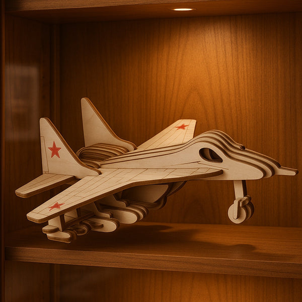 3D Wooden Fighter Jet Puzzle 